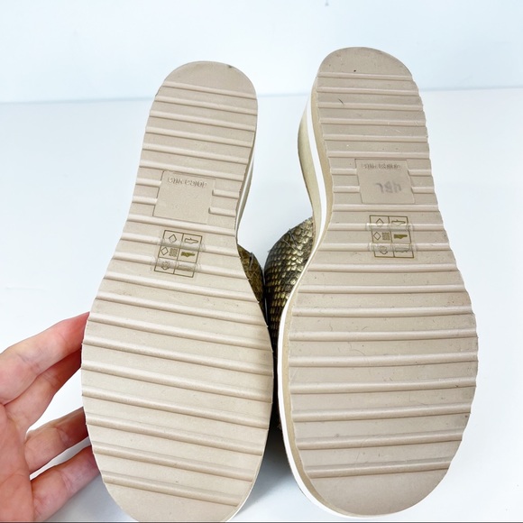 Dolce Vita snakeskin wedge slides faux reptile - Picture 3 of 9